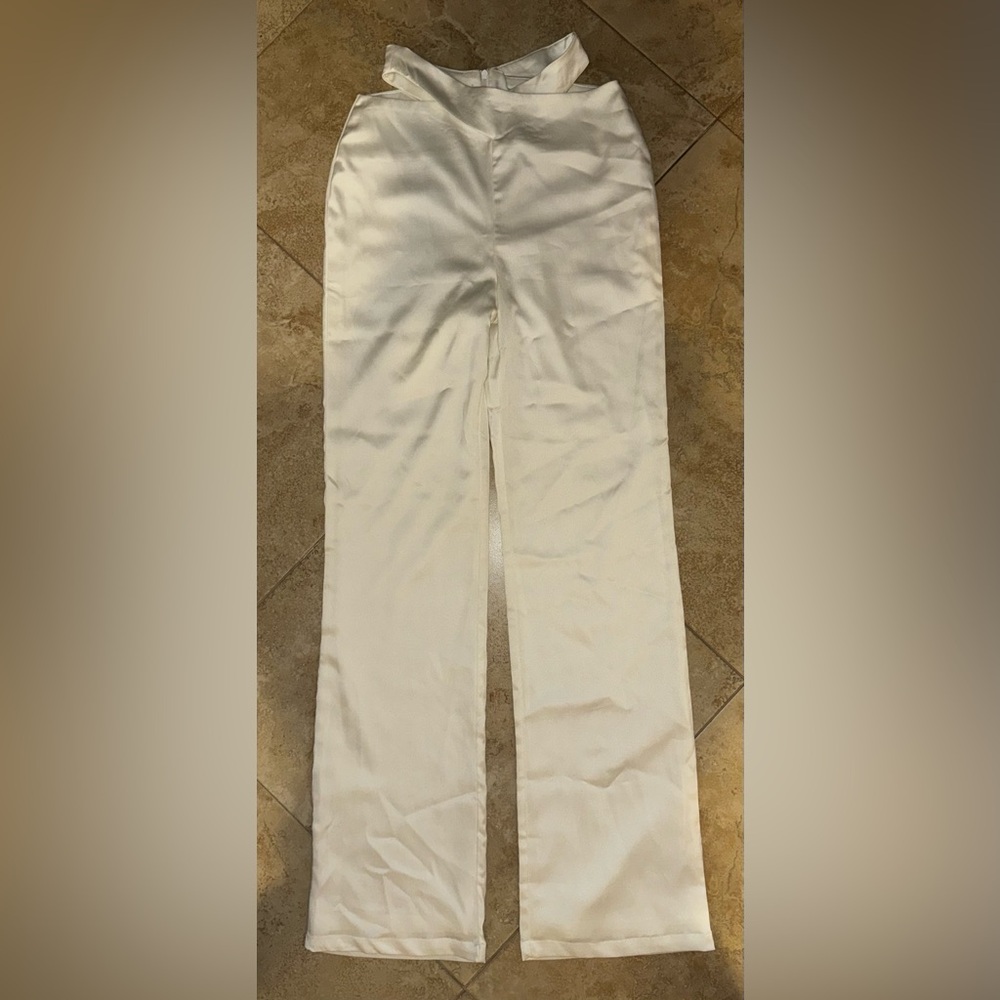 Princess Polly White Cross Pant